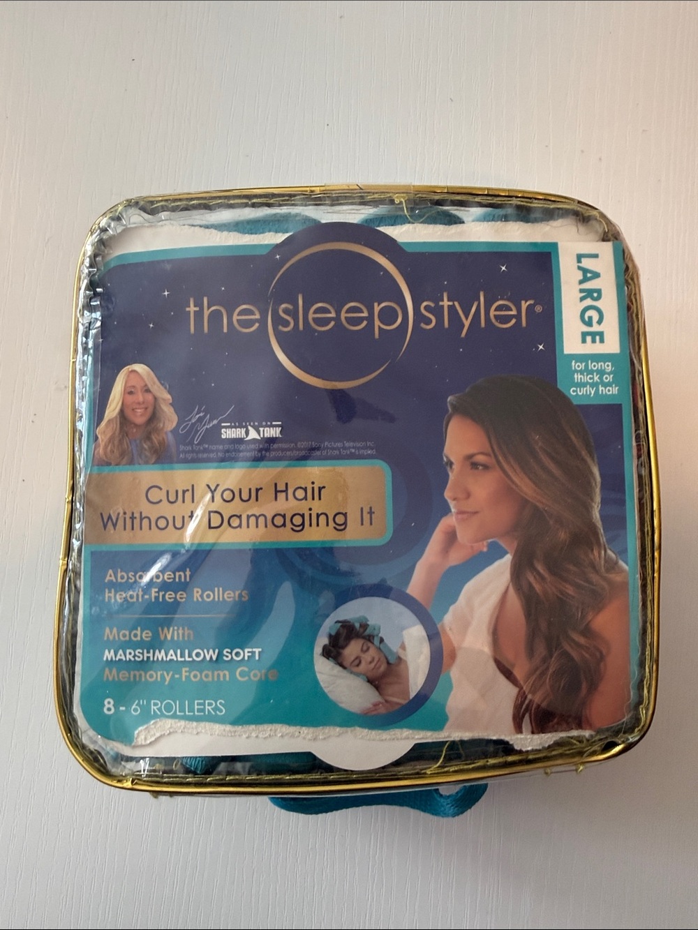 The Sleep Styler Large Hair Rollers - Teal